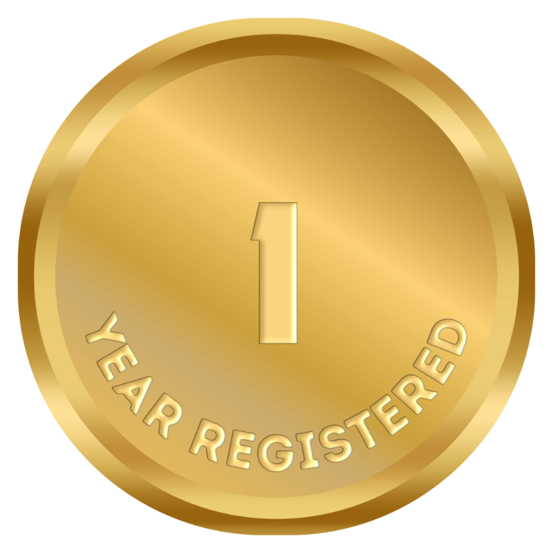 One Year Registration Award